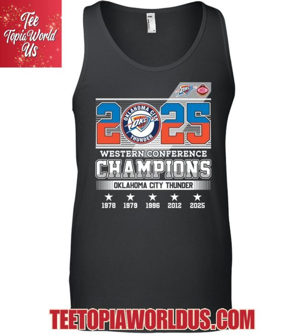 2025 Western Conference Champions Oklahoma City Thunder T-Shirt