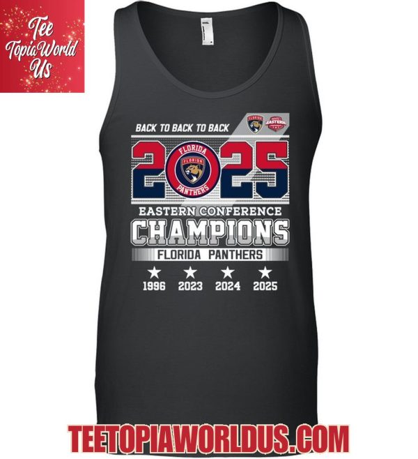Back To Back To Back 2025 Eastern Conference Champions Florida Panthers T-Shirt