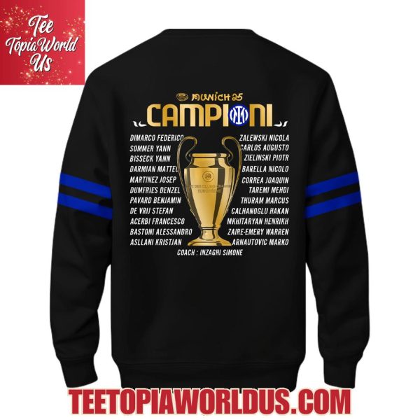 Inter Milan Campioni UEFA 2024-25 Season T-Shirt, Hoodie