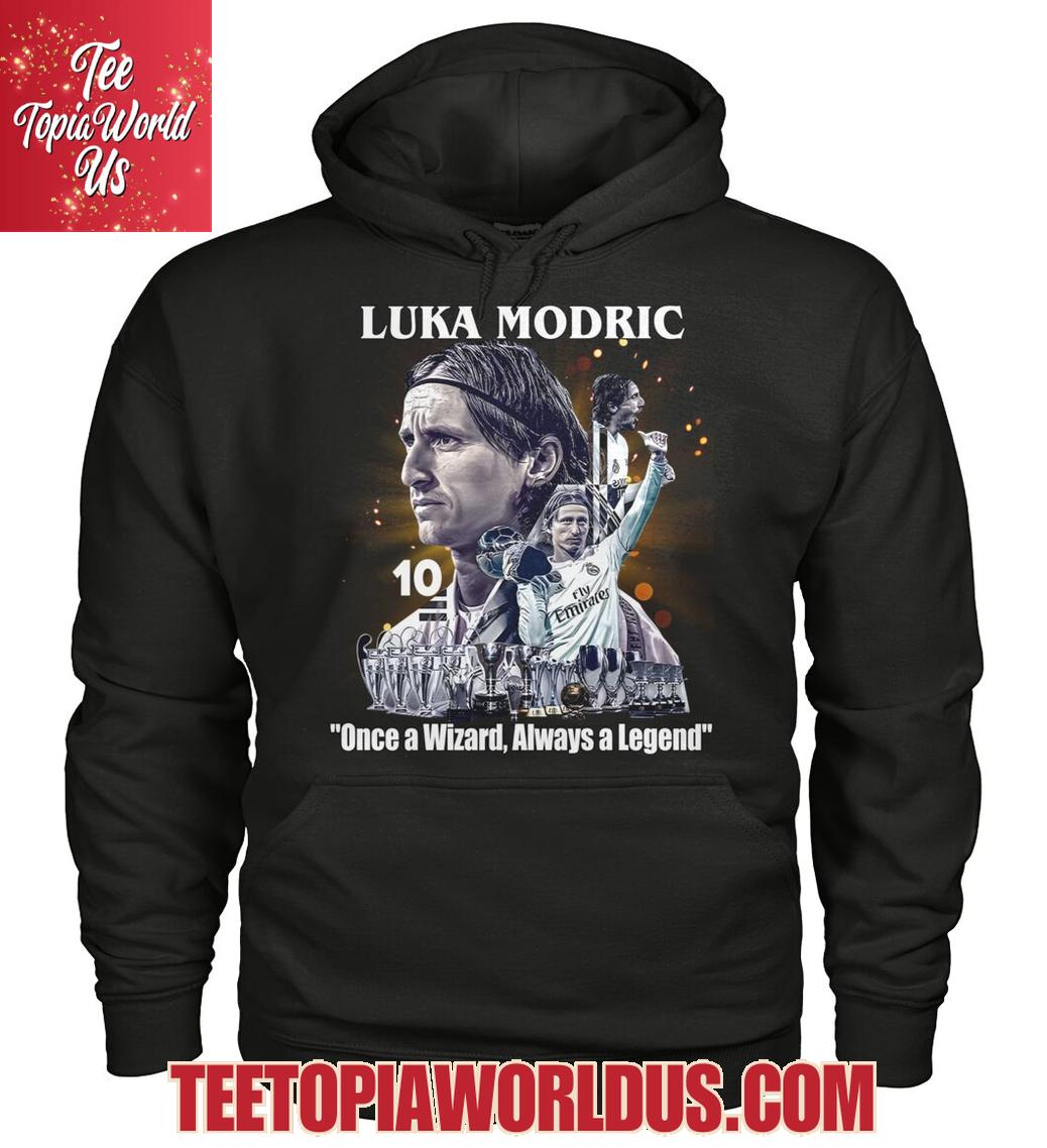 Luka Modric Once A Wizard Always A Legend T-Shirt Luka Modric Once A Wizard Always A Legend T-Shirt