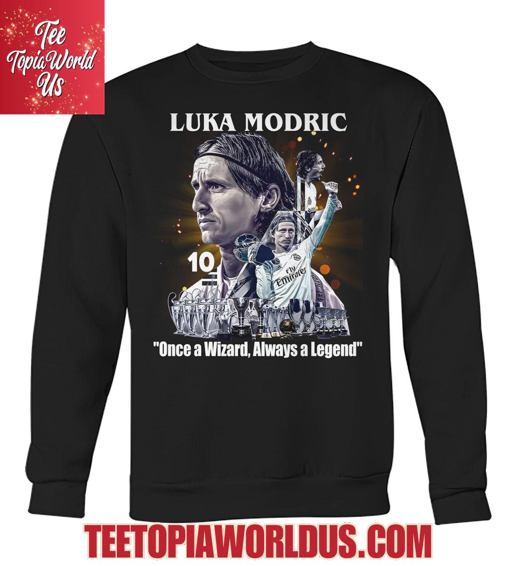 Luka Modric Once A Wizard Always A Legend T-Shirt Luka Modric Once A Wizard Always A Legend T-Shirt