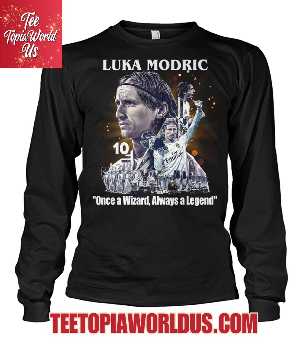 Luka Modric Once A Wizard Always A Legend T-Shirt Luka Modric Once A Wizard Always A Legend T-Shirt