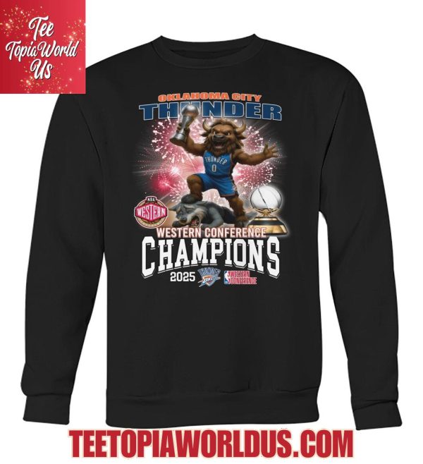 Okalahoma City Thunder Western Conference Champions 2025 T-Shirt