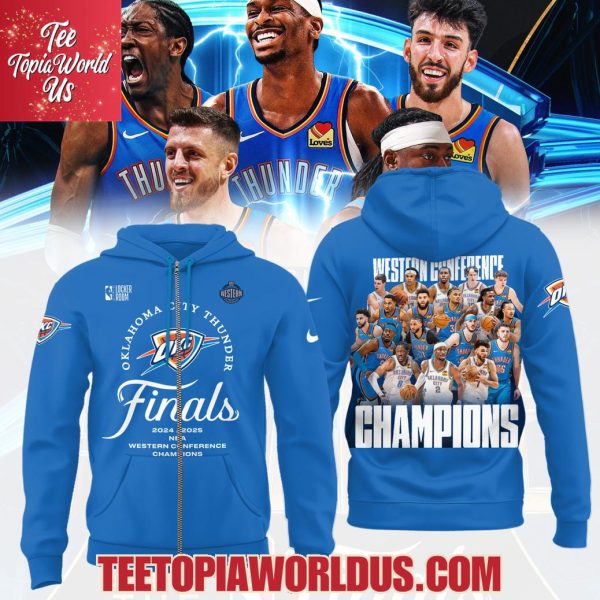 Oklahoma City Thunder Finals 2024 2025 NBA Western Conference Champions T-Shirt, Hoodie, Cap