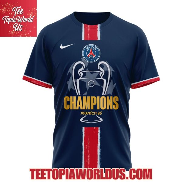 Paris Saint-Germain Champions UEFA 2024-25 Season Tshirt