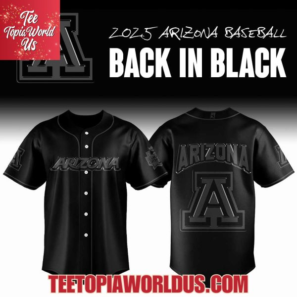 2025 Arizona Baseball Back In Black Jersey