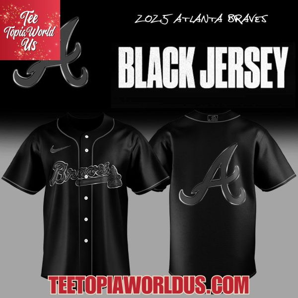 2025 Atlanta Braves Back In Black Jersey