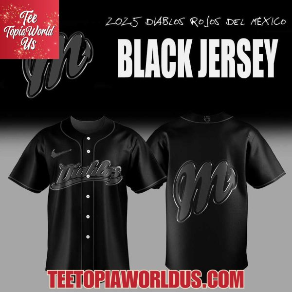 2025 Diablos Rojos del Mexico De vuelta en Jersey Negro