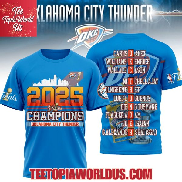 2025 Finals Champions Oklahoma City Thunder T-Shirt