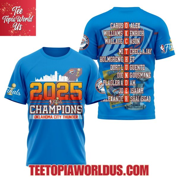 2025 Finals Champions Oklahoma City Thunder T-Shirt