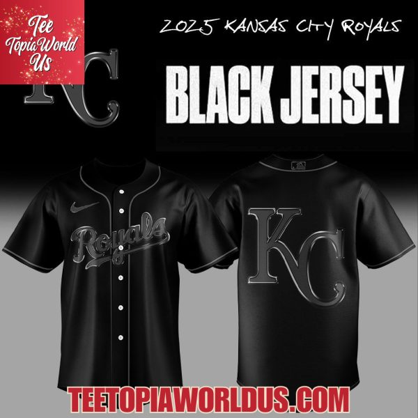 2025 Kansas City Royals Back In Black Jersey