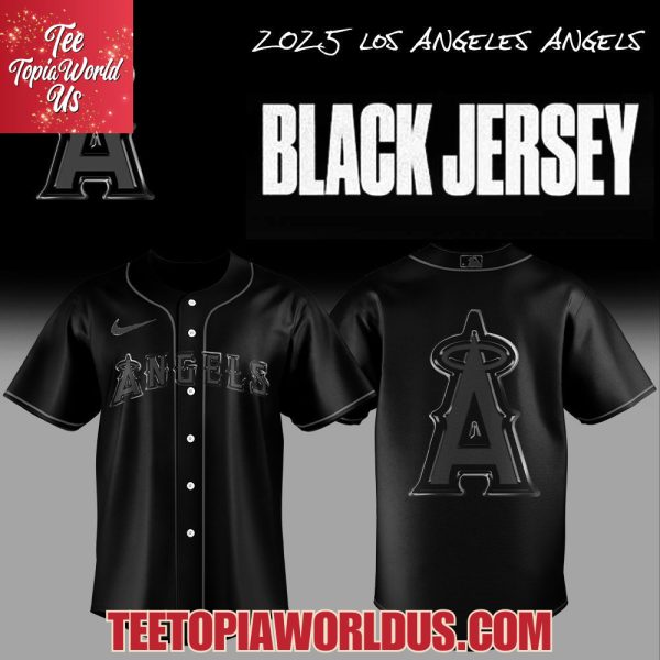 2025 Los Angeles Angels Back In Black Jersey