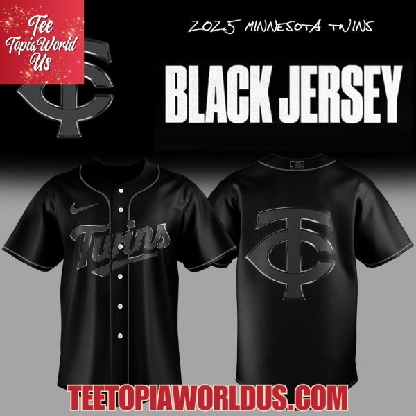 2025 Minnesota Twins Back In Black Jersey