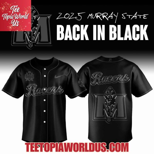 2025 Murray State Baseball Back In Black Jersey