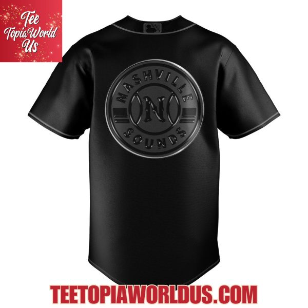 2025 Nashville Sounds Back In Black Jersey