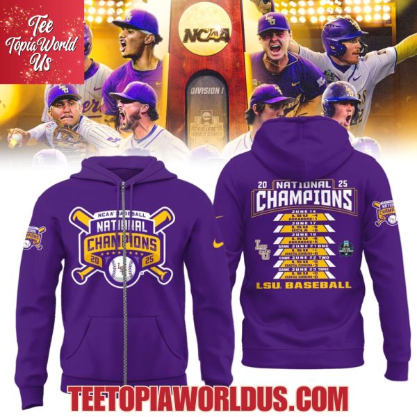 2025 National Champions LSU Baseball Hoodie