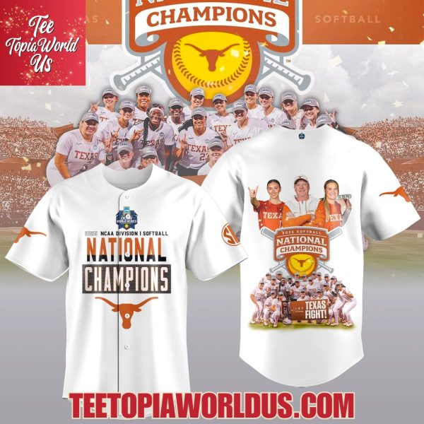 2025 NCAA Division I Softball National Champions Texas Softball Baseball Jersey