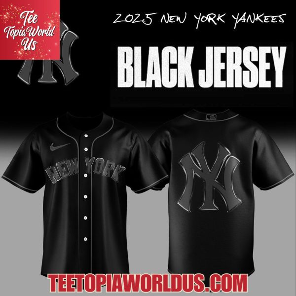2025 New York Yankees Back In Black Jersey