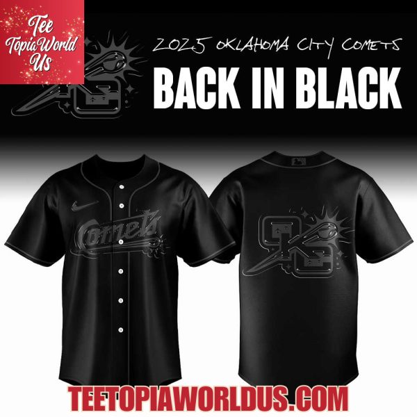 2025 Oklahoma City Comets Back In Black Jersey