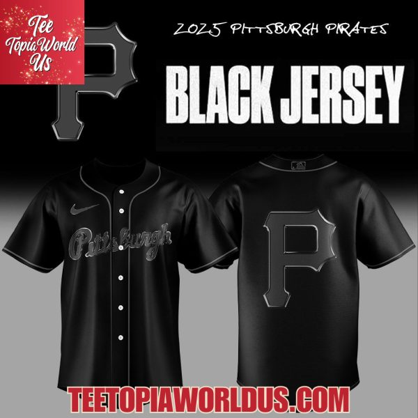 2025 Pittsburgh Pirates Back In Black Jersey