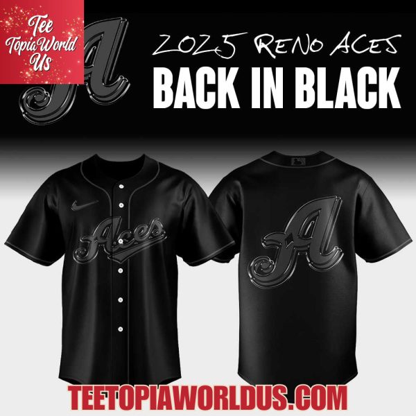 2025 Reno Aces Back In Black Jersey
