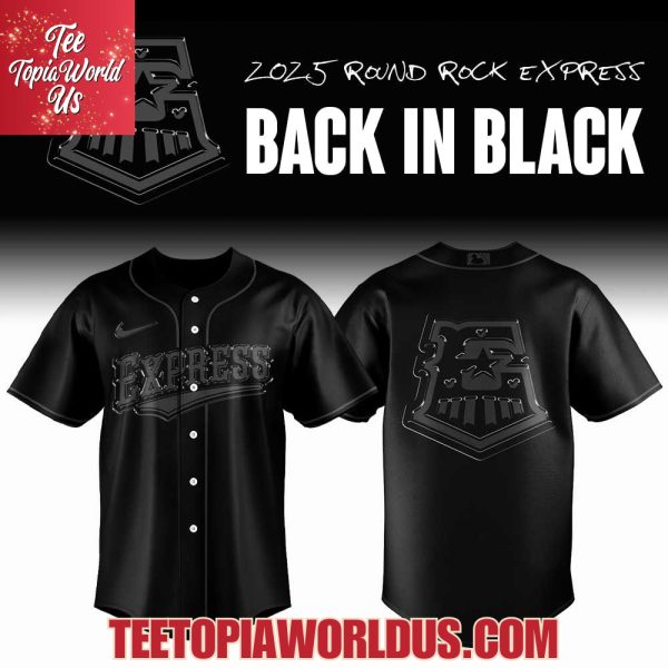 2025 Round Rock Express Back In Black Jersey
