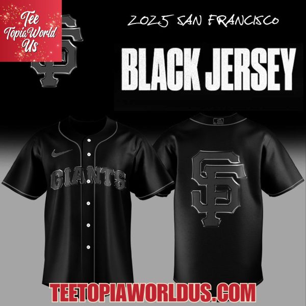 2025 San Francisco Giants Back In Black Jersey