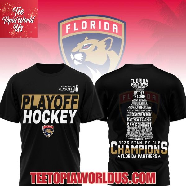 2025 Stanley Cup Champions Florida Panthers Black T-Shirt, Hoodie