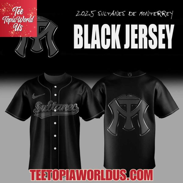 2025 Sultanes de Monterrey De vuelta en Jersey Negro