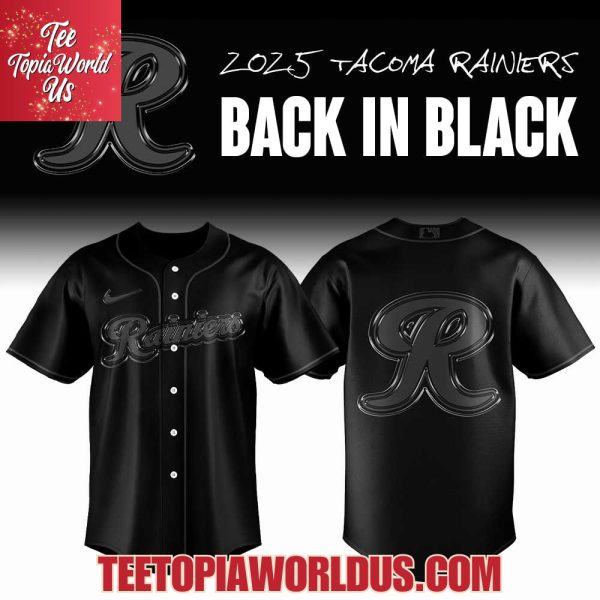 2025 Tacoma Rainiers Back In Black Jersey