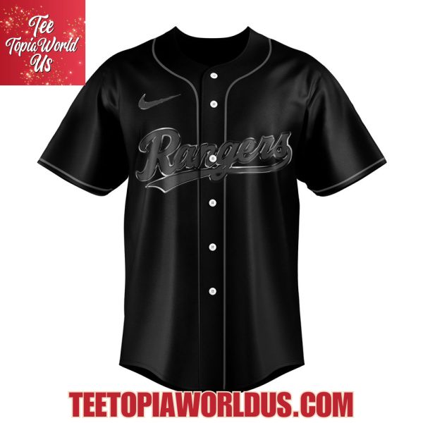 2025 Texas Rangers Back In Black Jersey