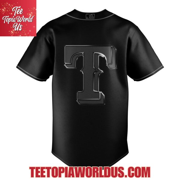 2025 Texas Rangers Back In Black Jersey