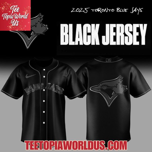 2025 Toronto Blue Jays Back In Black Jersey