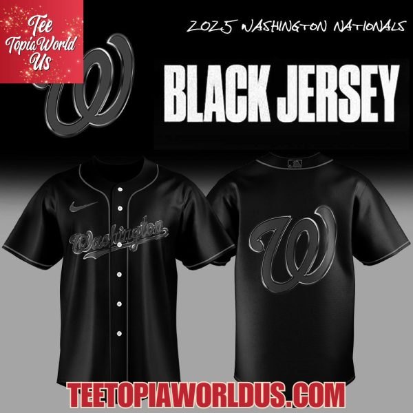 2025 Washington Nationals Back In Black Jersey