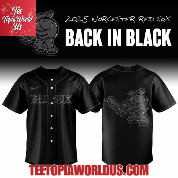 2025 Worcester Red Sox Back In Black Jersey