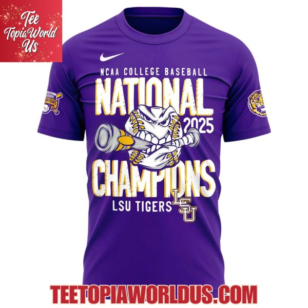 8x National Champions LSU Tigers 2025 T-Shirt, Cap