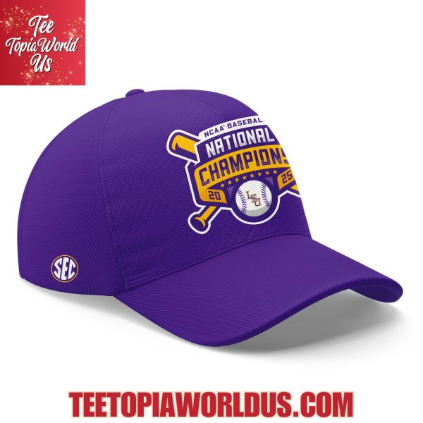 8x National Champions LSU Tigers 2025 T-Shirt, Cap