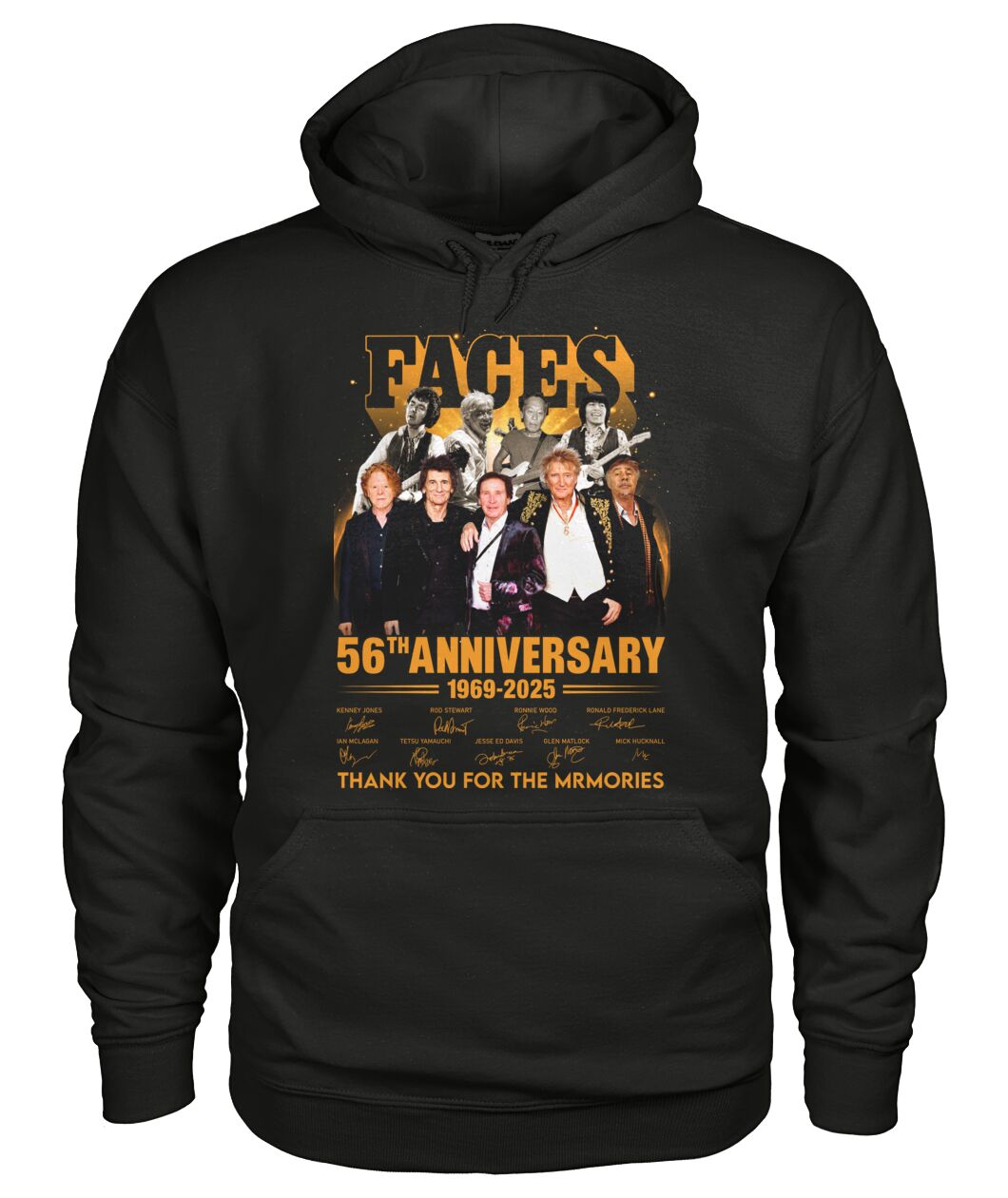 Faces 56th Anniversary 1969 - 2025 Thank You For The Memories T-Shirt Faces 56th Anniversary 1969 - 2025 Thank You For The Memories T-Shirt