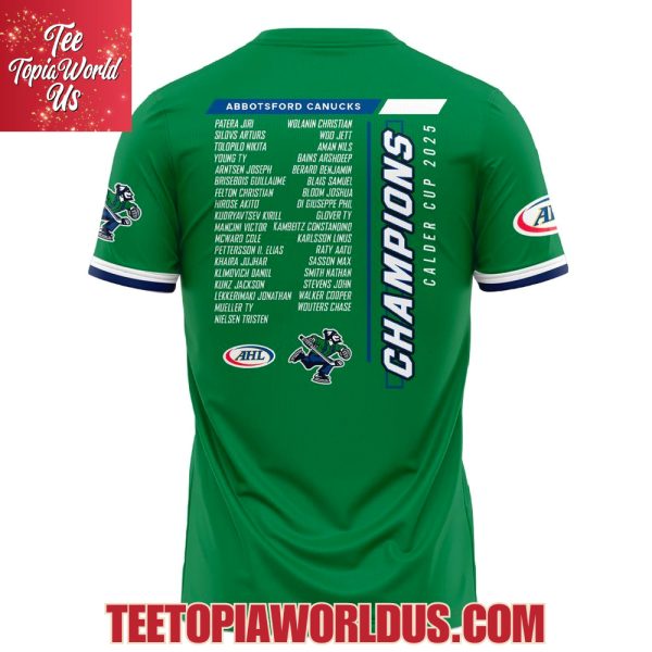 Abbotsford Canucks 2025 AHL Champions Hoodie, T-Shirt, Cap