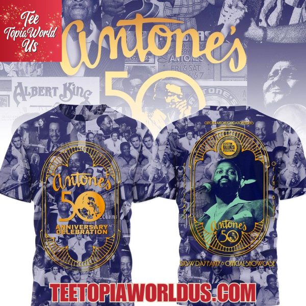 Antone’s 50 Anniversary Celebration T-Shirt, Hoodie