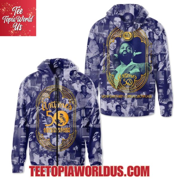 Antone’s 50 Anniversary Celebration T-Shirt, Hoodie