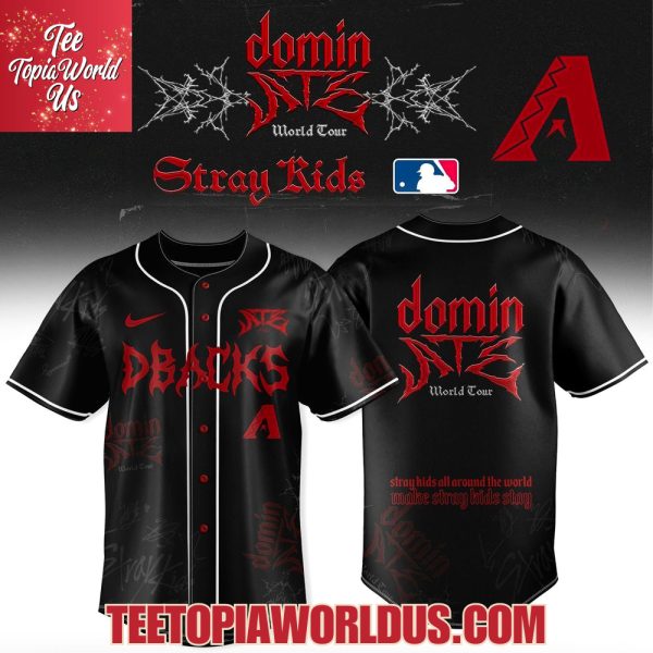 Arizona Diamondbacks x Stray Kids Dominate World Tour 2025 Baseball Jersey