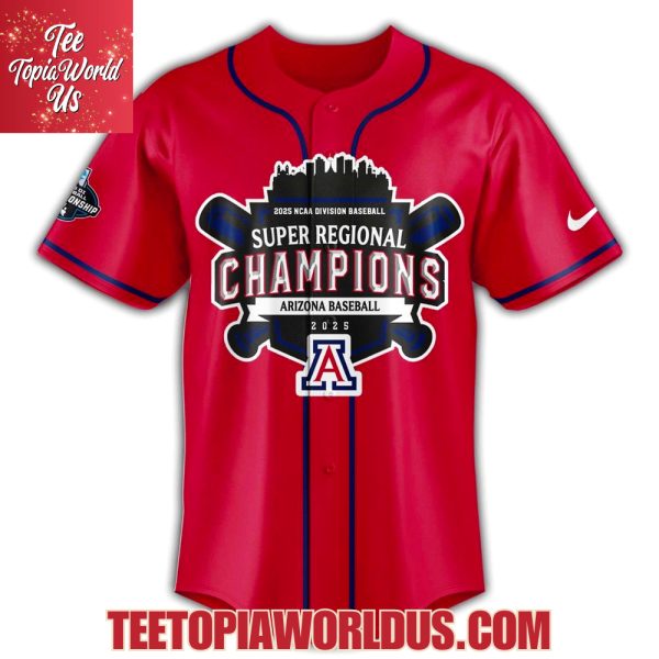 Arizona Wildcats 2025 Super Regionals Champions Jersey, Cap