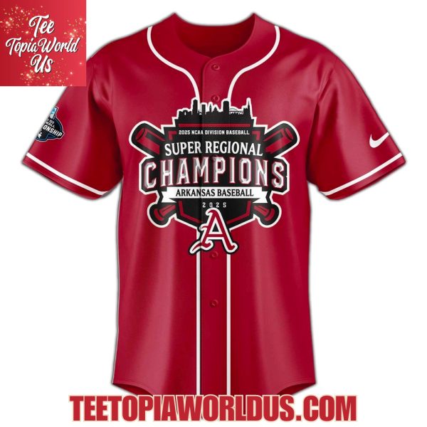 Arkansas Razorbacks 2025 Super Regionals Champions Jersey, Cap