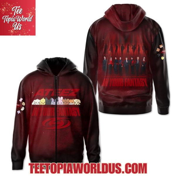 Ateez 2025 World Tour In Your Fantasu T-Shirt, Hoodie