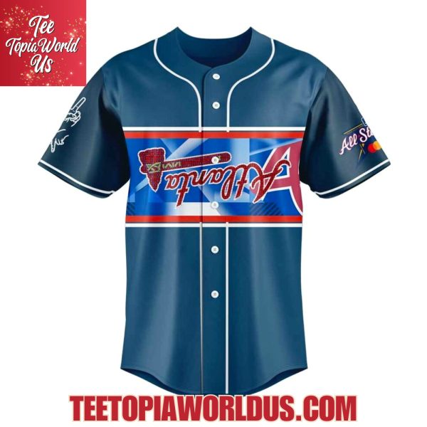 Atlanta Braves Peace up, A-Town Down Jacket Jersey