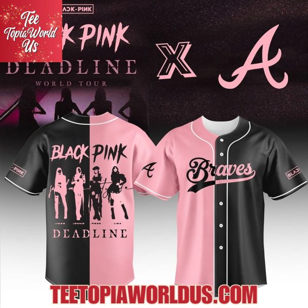 Atlanta Braves x Blackpink Deadline World Tour 2025 Basseball Jersey