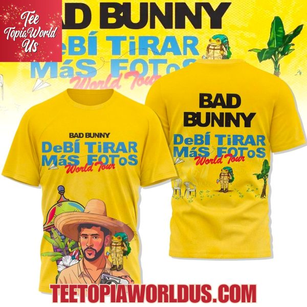 Bad Bunny Debi Tirar Mas Fotos World Tour Tshirt, Hoodie