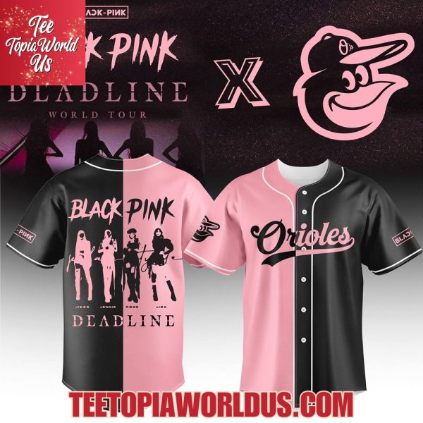 Baltimore Orioles x Blackpink Deadline World Tour 2025 Basseball Jersey