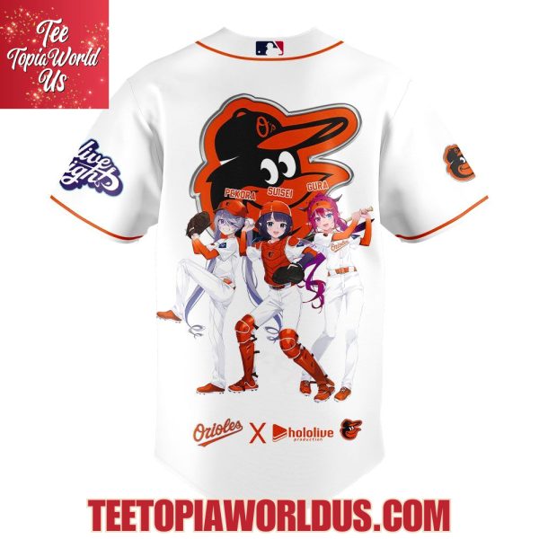 Baltimore Orioles x Hololive Night Collaboration Jersey